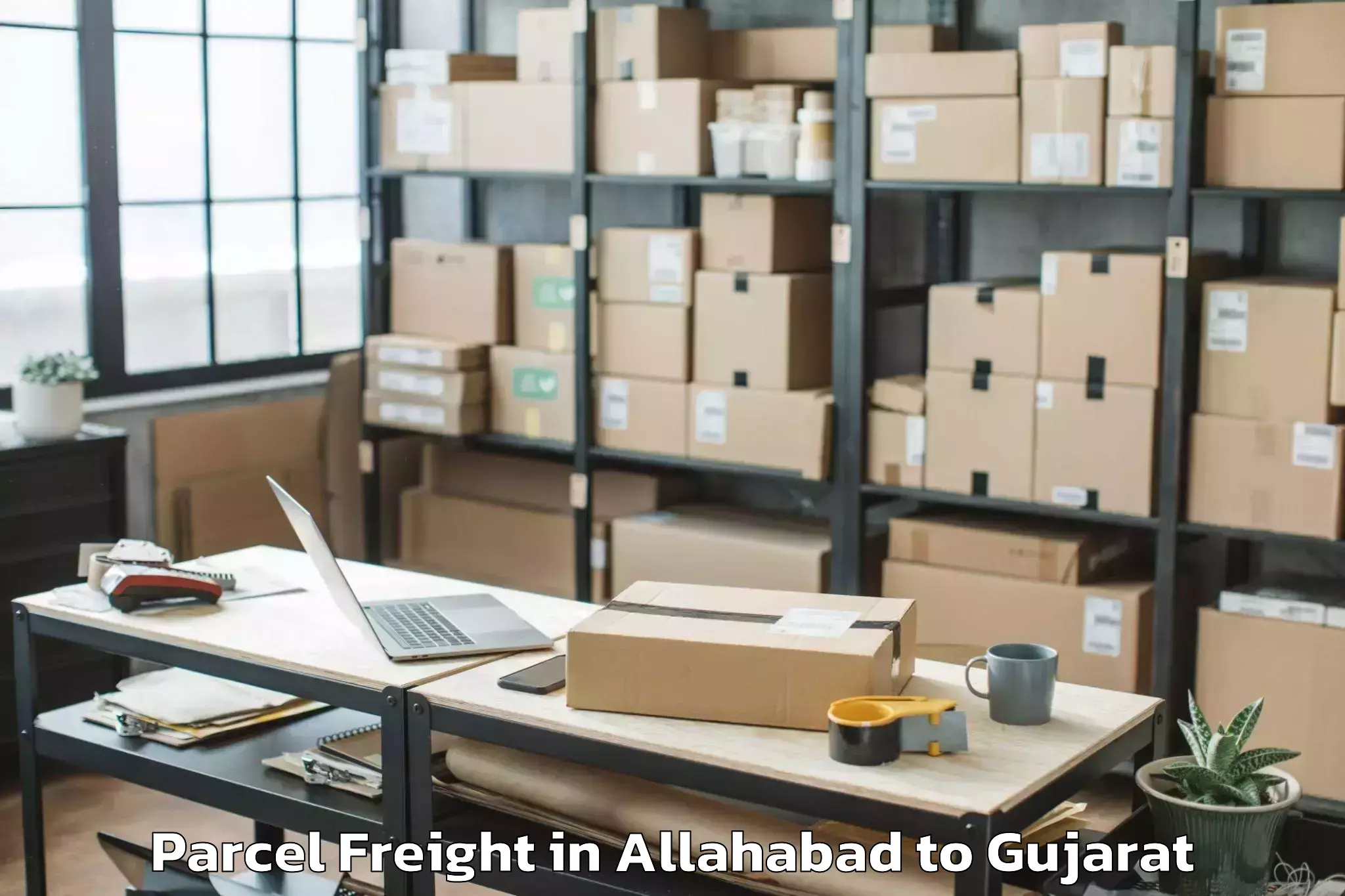 Professional Allahabad to Dhari Parcel Freight